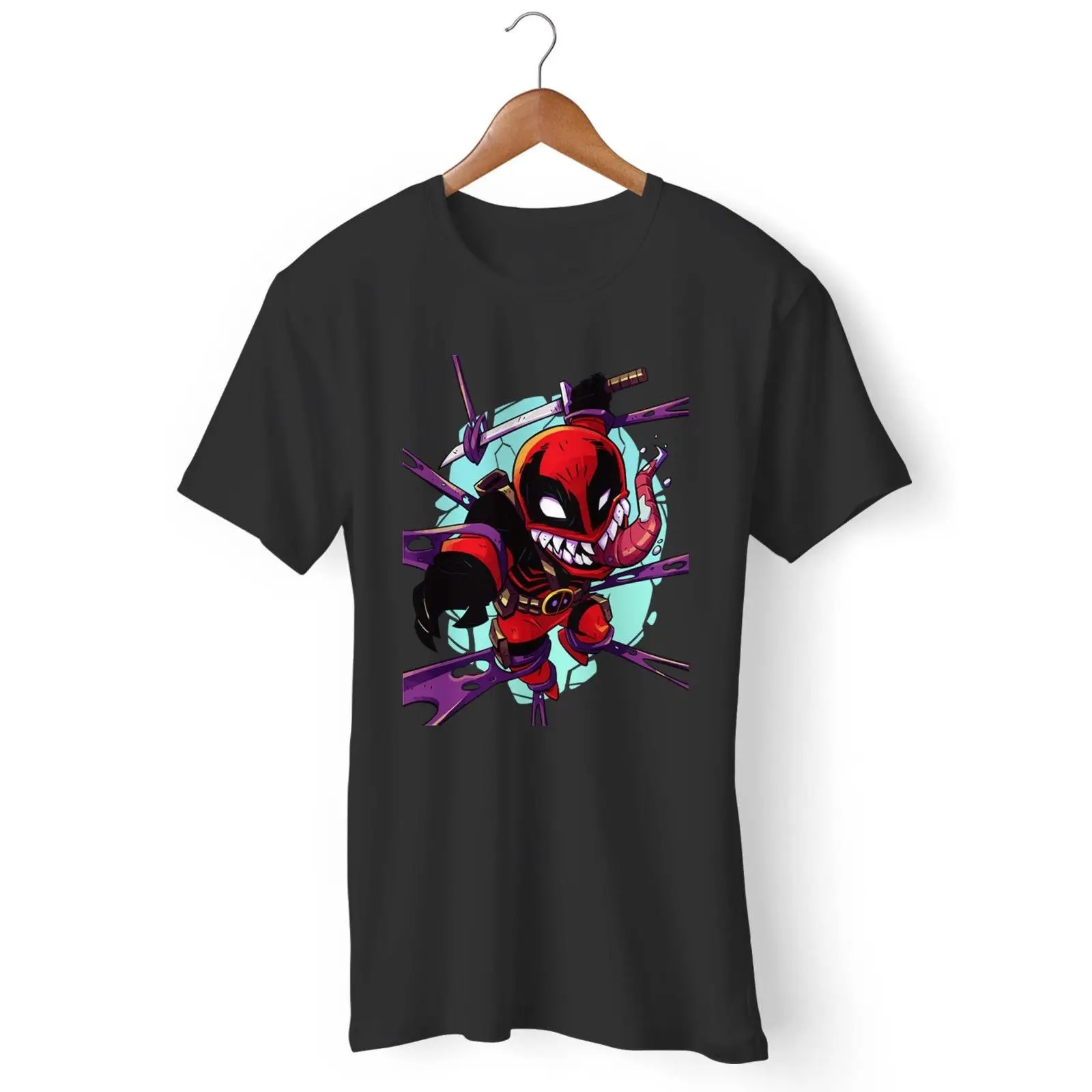 Deadpool Venom Мужская и женская футболка с рисунком унисекс новая модная бесплатная