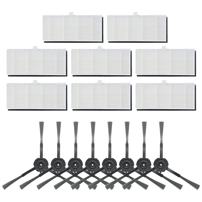 

16Pcs Vacuum Cleaner Accessories Filter Side Brush Replacement Kit Fit for VIOMI S9 Robot Vacuum Cleaner Replace Parts