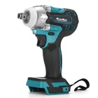 Бесщеточный Электрический ударный гайковерт 588N.m, 3 скорости, 12 дюйма, торцевой гайковерт, электроинструменты, перезаряжаемый аккумулятор для Makita 18 в