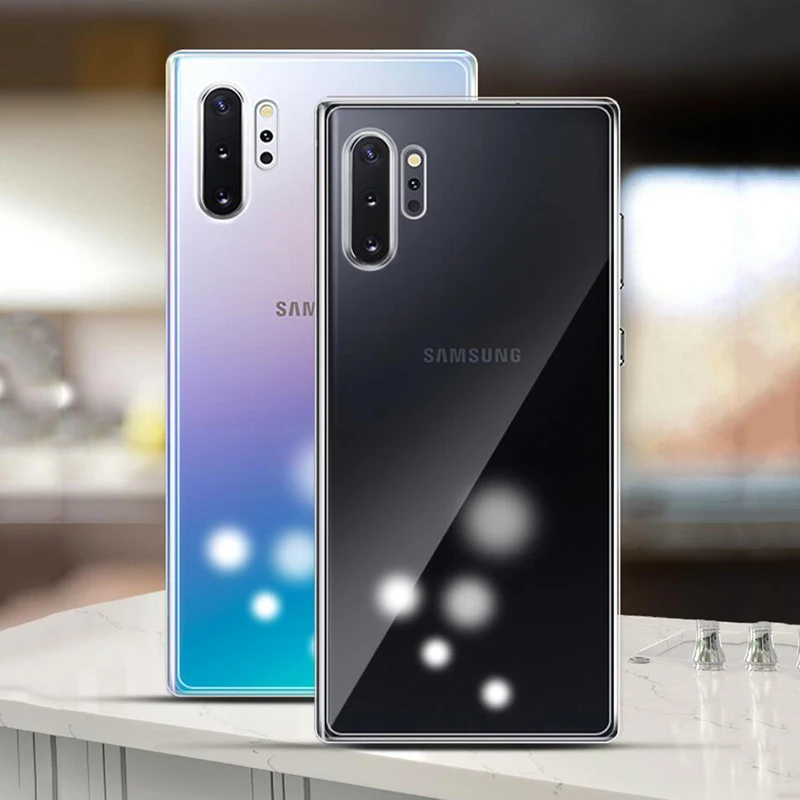 Для samsung Galaxy Note 10 Plus чехол S10 S11 тонкий прозрачный ТПУ силиконовый прозрачный мягкий чехол для samsung Note 10+ чехол для телефона