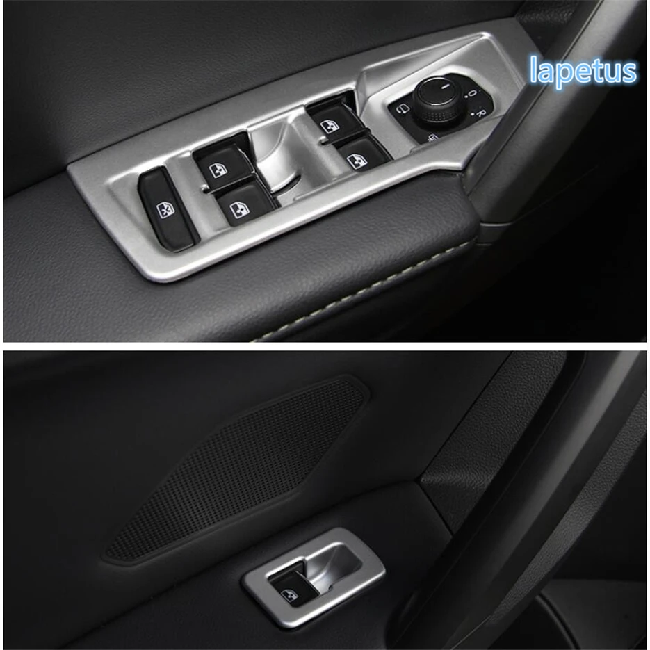

Lapetus Interior Refit Kit Fit For Volkswagen VW Tiguan 2016 - 2020 Door Armrest Window Glass Lift Button Panel Frame Cover Trim
