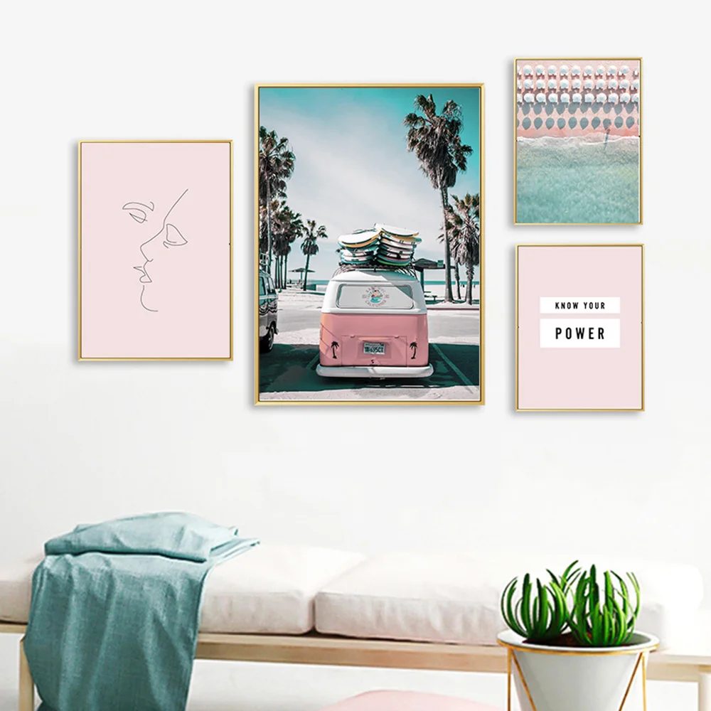 

Scandinavian Landscape Canvas Poster Nordic Decoration Wall Art Print Minimalist Painting Decorative Picture Living Room Decor