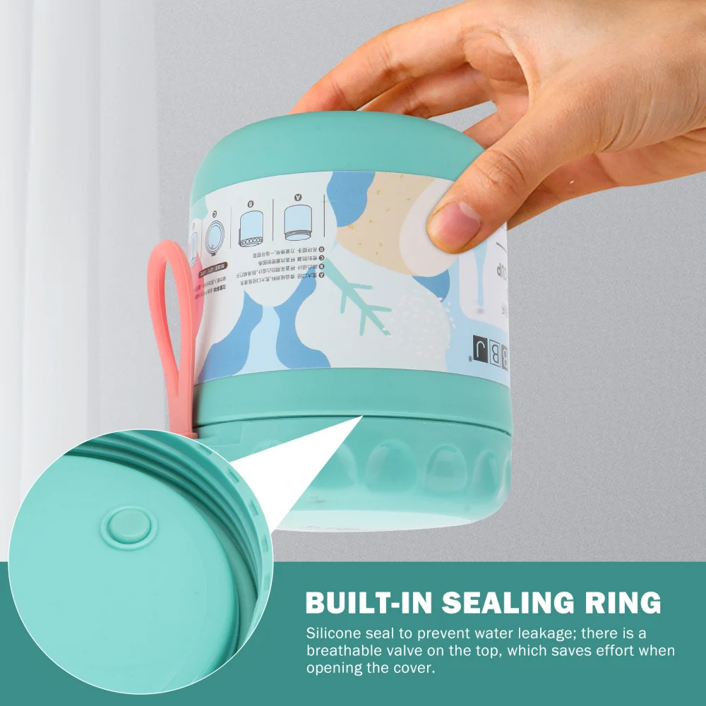 

1pc Microwave Cup Breakfast Soup Jar Portable Sealed Work Porridge Cup