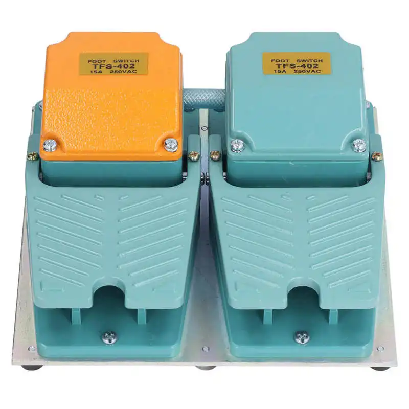 

TFS-802 ножной переключатель с самосбросом, 2 открытые, 2 закрытые, из алюминиевого сплава, Педальный переключатель с разъемом, 15 А, 250 В