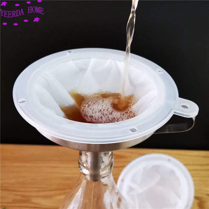 Воронка из нержавеющей стали и фруктовое молоко традиционное китайское масло