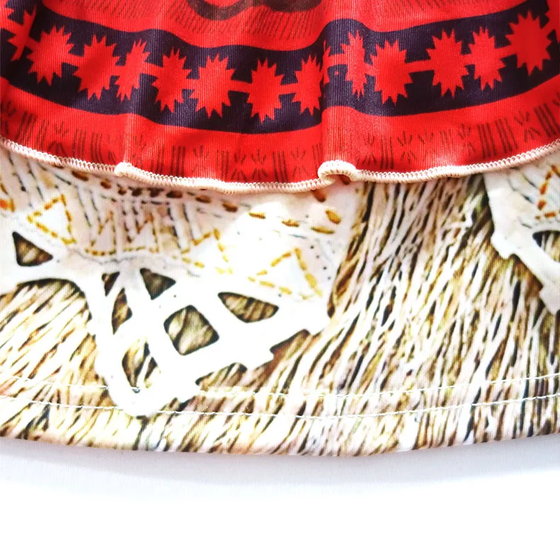 

Girls Moana Bikini Cosplay Costume for Kids Vaiana Princess Dress Summer Casula clothes with Necklace for Halloween Costumes