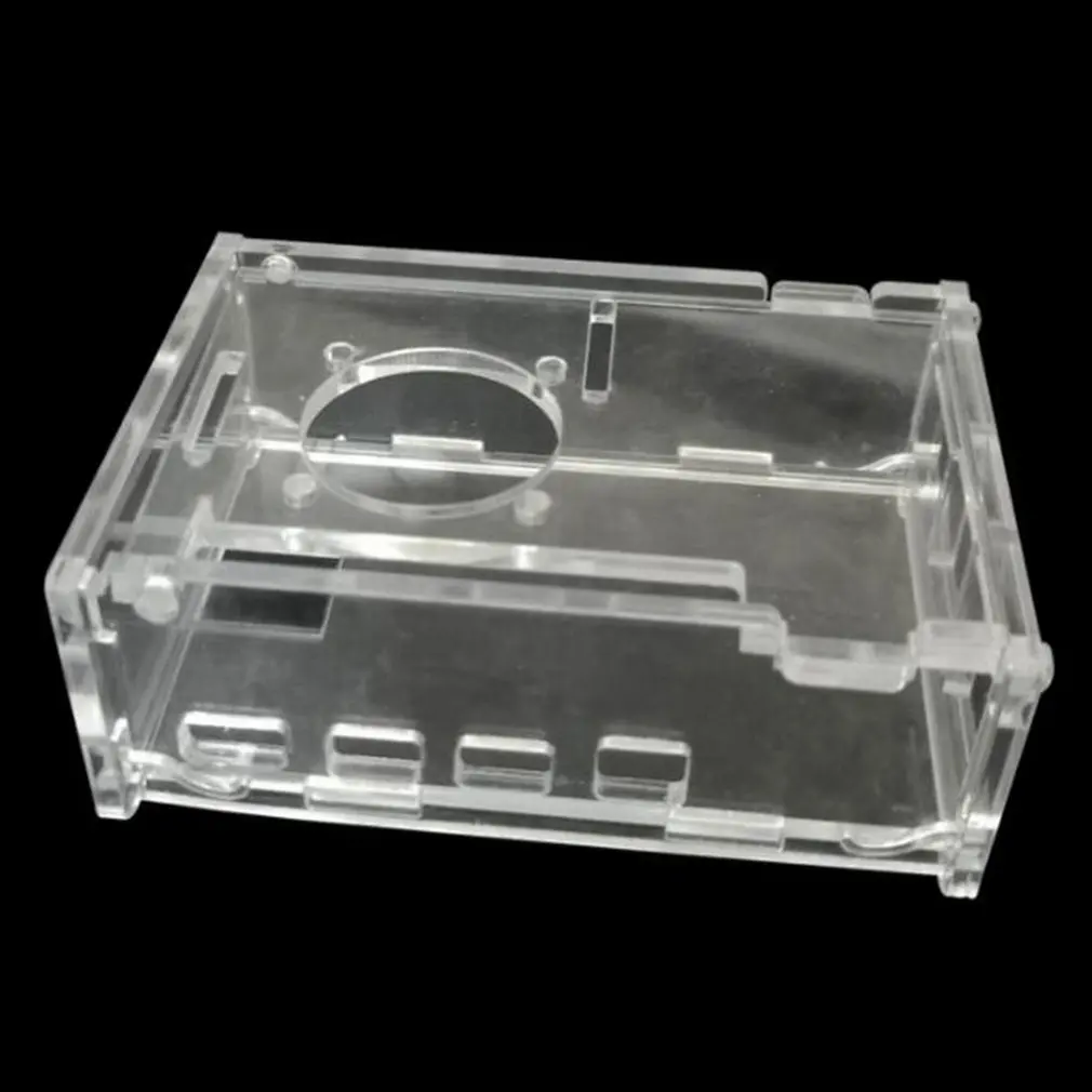 Для Raspberry Pi 3 акриловый чехол с прозрачной коробкой + вентилятор процессора шт.