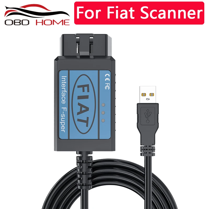 OBD2 диагностический инструмент для Fiat сканер Интерфейс F Super EOBD бесплатная