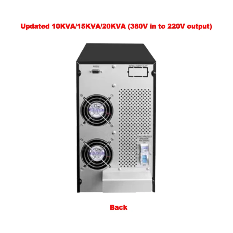 15KVA онлайн UPS 3 фазы в 1 фазный выход башни 192VDC внешняя батарея чистая синусоида