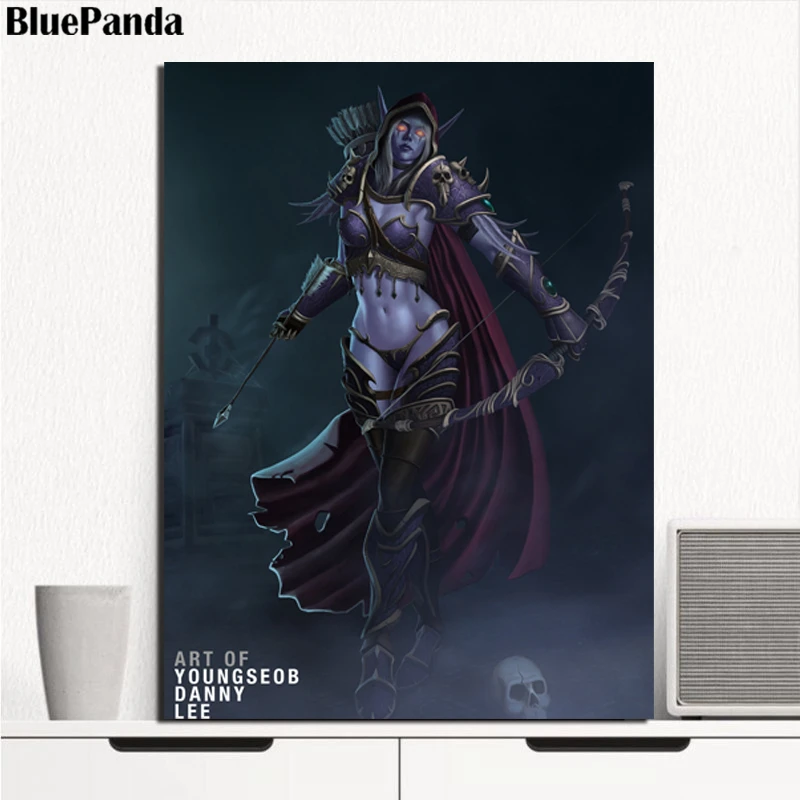 Warcraftes Game Sylvanas картина маслом на холсте стене художественный принт Декор для