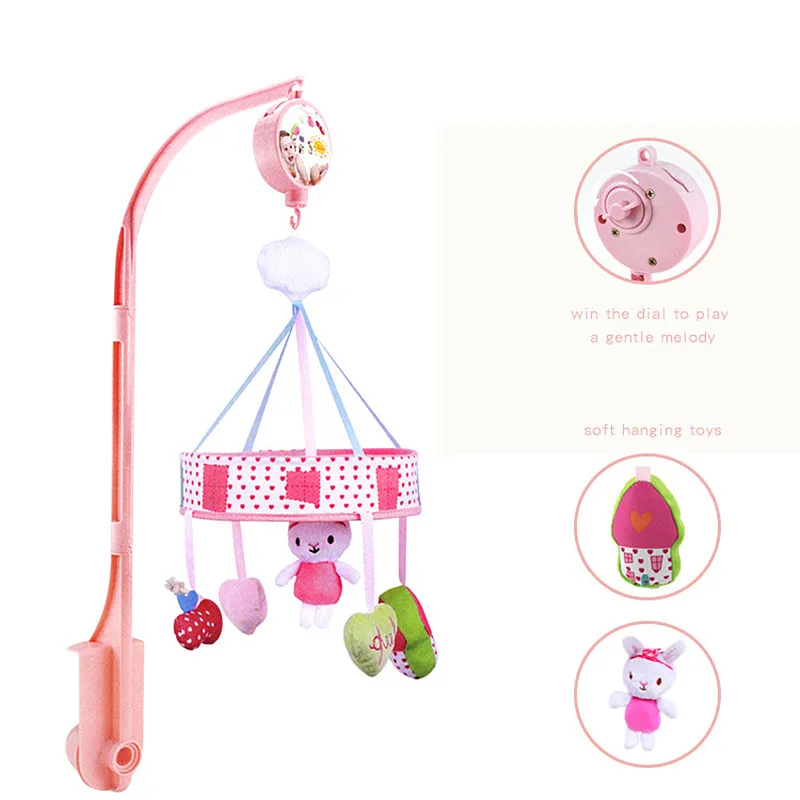 Детская музыкальная шкатулка поворотный мобильный детская кроватка кровать