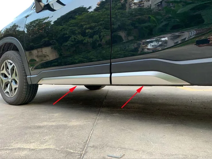 

Car Door Body Door Sill Side Frame Cover Trims Moulding For 2019-2021 Subaru Forester Steel 4PCS