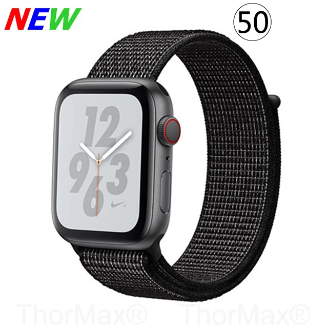 Ремешок для часов Apple Watch 4 серии 5 4 3 мягкий легкий дышащий нейлоновый спортивный ремешок 38 мм 42 мм 40 мм 44 мм Ремешки для наручных часов - Цвет ремешка: 50-Flash Black
