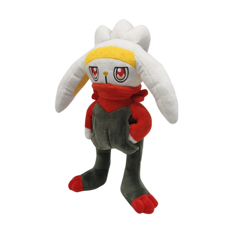 

New Style 28CM Raboot Plush Doll Pokemoned Peluche Toy Sword and Shield Stuffed Kick ball Rabbit toy Gift For Children