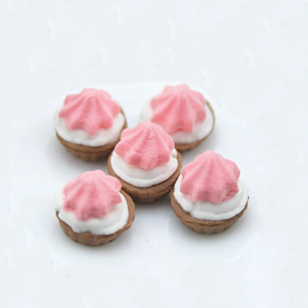 

9Pcs 1/12 Doll House Miniature Resin Cake Snack Simulation Dessert Food Model Toys for Mini Decoration Dollhouse Accessories
