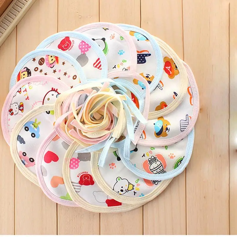 

10pcs/lot 0-1 years baby Hot New 100% cotton fashion cartoon soft pattern comfortable bibs random unisex delivery P7H6