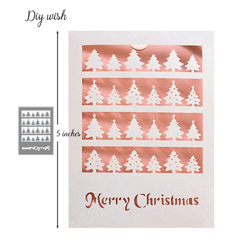 Металлические Вырубные штампы с рождественской елкой форма сделай сам для