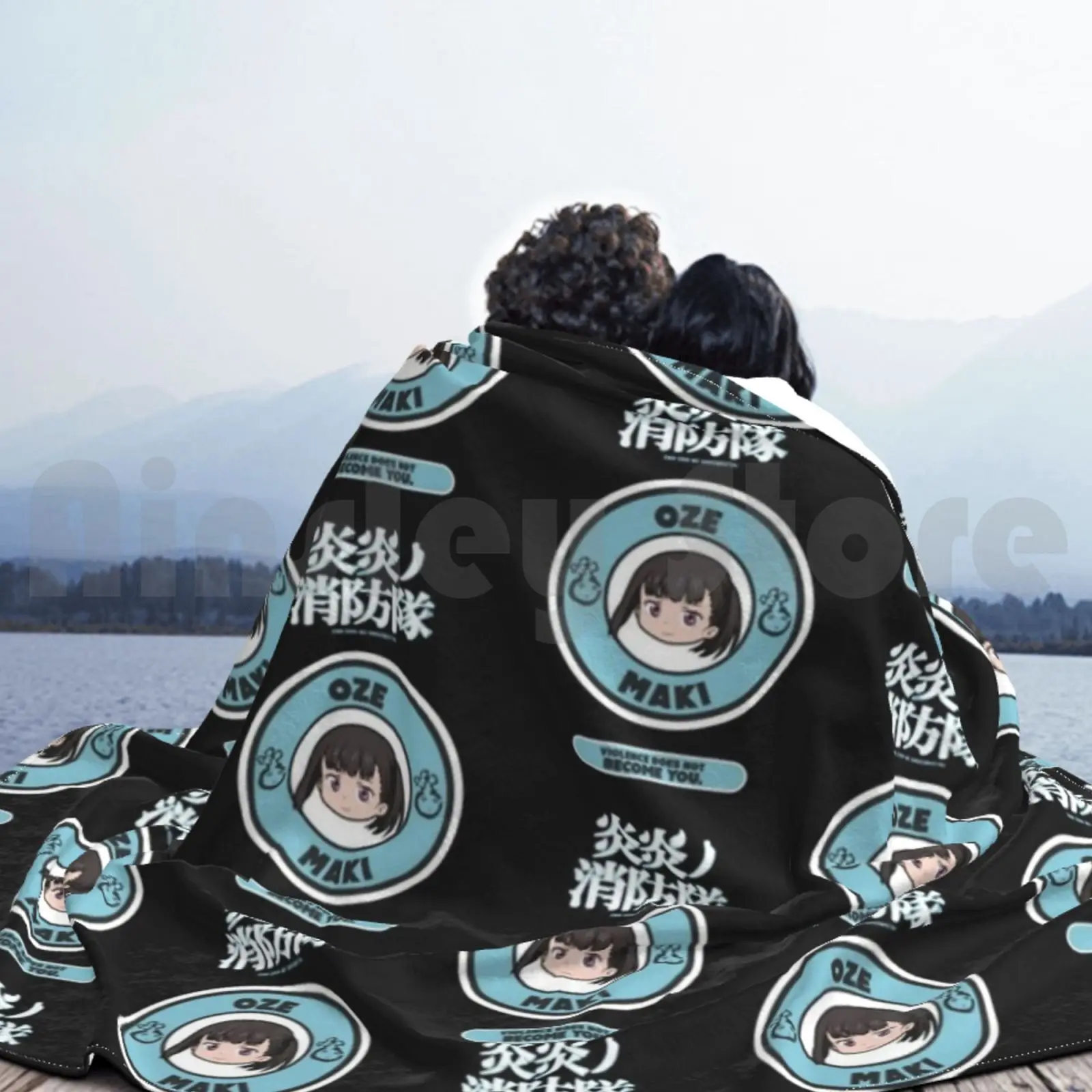 : Одеяло Maki Oze Chibi модное Аниме Манга на заказ