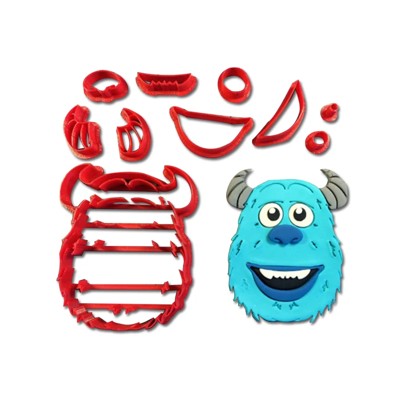 Мультфильмы Монстры Sulley Roz Mike Randall George день рождения помадка украшения тортов