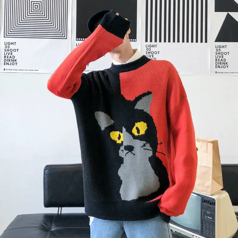 Новинка 2019 осенний свитер LEGIBLE в стиле хип хоп мужские повседневные свободные