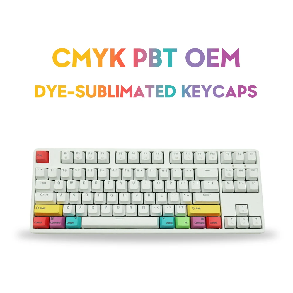 Механическая клавиатура PBT OEM профиль CMYK 10 клавиш MAC WIN раскладка сублимация