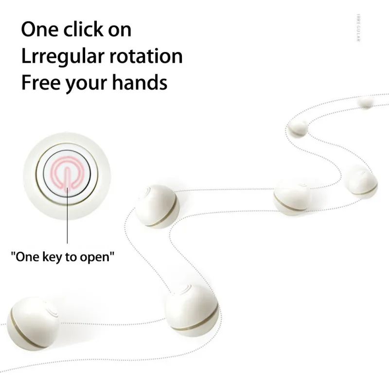 

Smart Cat Toys Interactive Ball Catnip Cat Training Toy Pet Playing Ball Pet Squeaky Supplies Products Toy for Cats Kitten Kitty