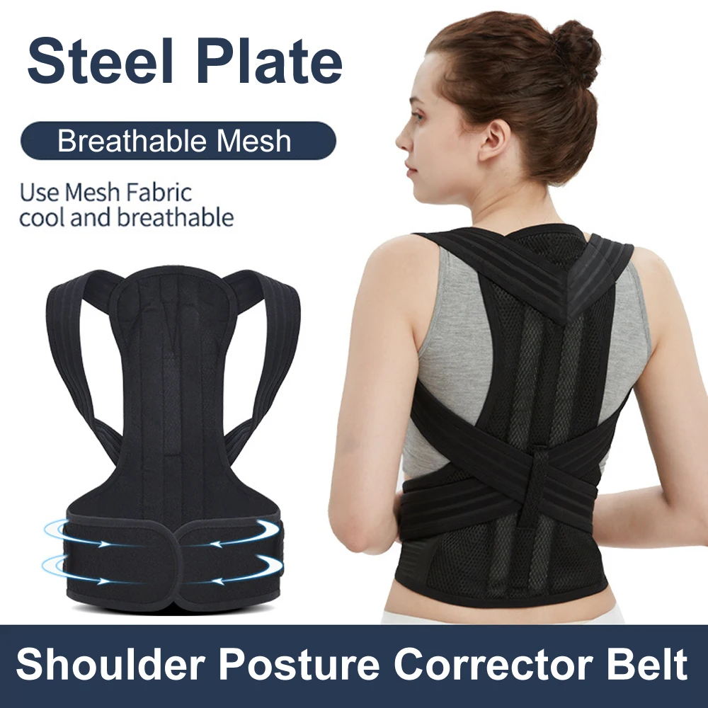 

Magnetic Bone Shoulder Upper Back Pain Orthopedic Posture Corrector Humpback Girdle Therapy Spine Lumbar Support Belt Men Women