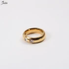 Joolim Высококачественные золотые PVD водонепроницаемые профессиональные многоциркониевые кольца для женщин ювелирные изделия из нержавеющей стали оптом