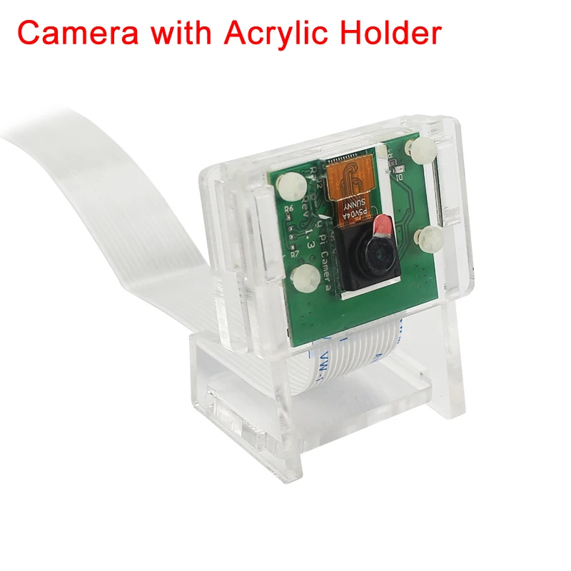 Kaufen Raspberry Pi 4 Kit 4G RAM Bord Mit Acryl Abdeckung 5MP Kamera 3A Power Heizkörper Für Raspberry Pi 4 Typ B RPI5