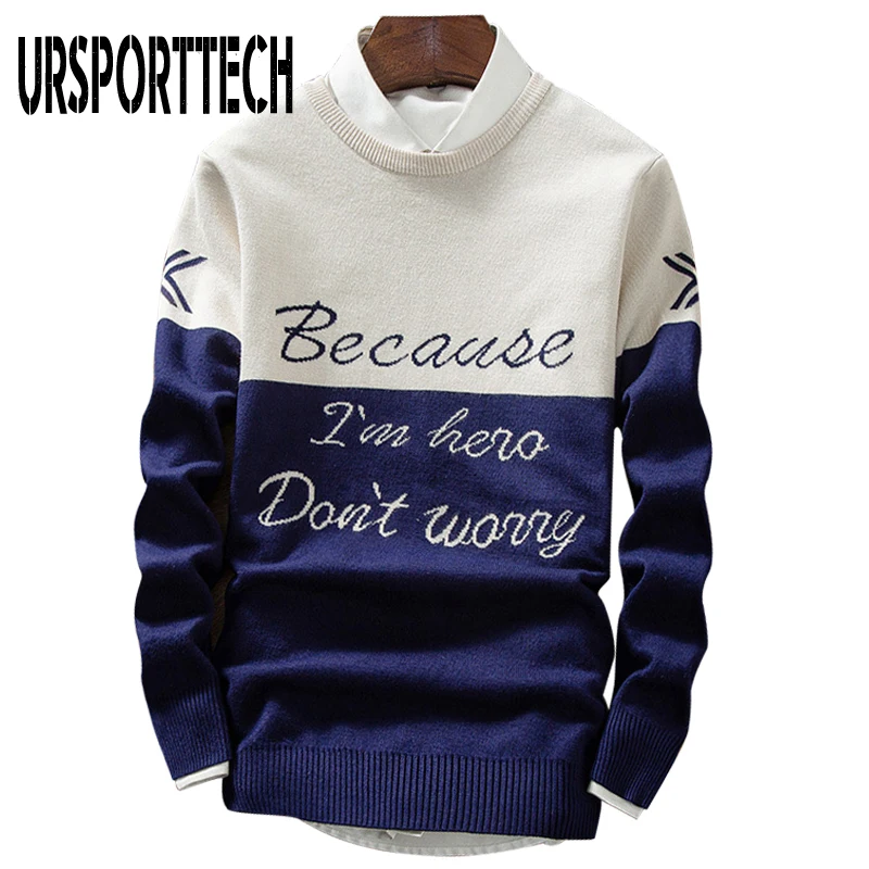 Мужской свитер URSPORTTECH новинка 2019 мужские повседневные свитера