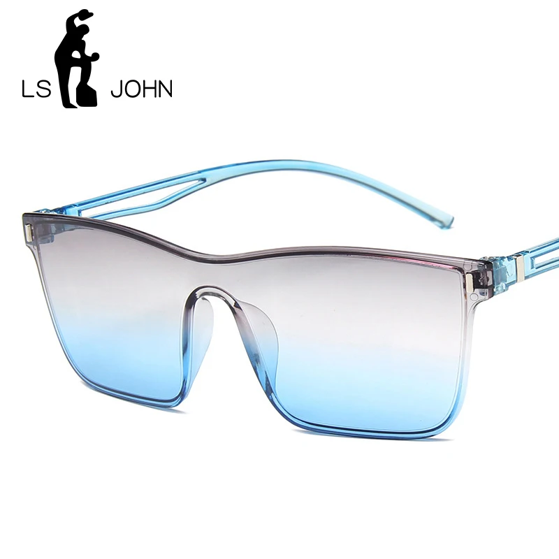 LS JOHN новые модные женские и мужские солнцезащитные очки на плоской подошве