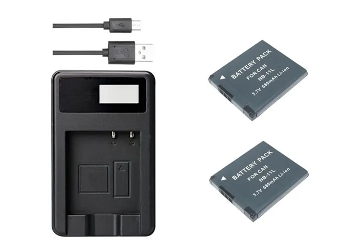 NB-11L, NB11L NB-11LH, NB11LH Батарея+ USB Зарядное устройство зум-объектив для Canon PowerShot A2300 является A2600 A3400 является A3500 IS ELPH 115 hs ELPH 160 - Цвет: Зеленый
