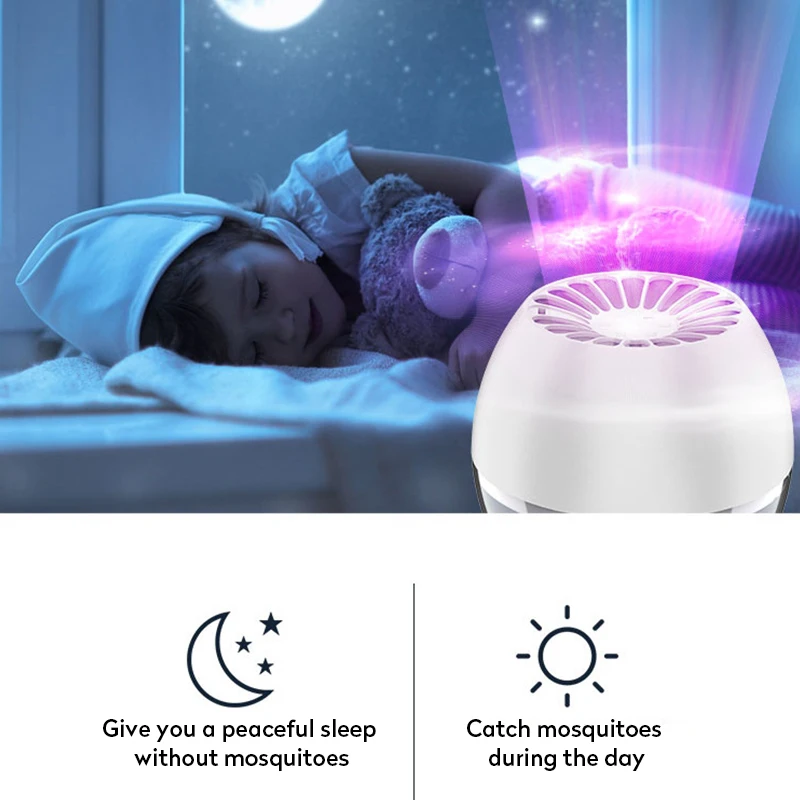 УФ-ловушка для насекомых светодиодный ная лампа-ловушка москитов и с USB