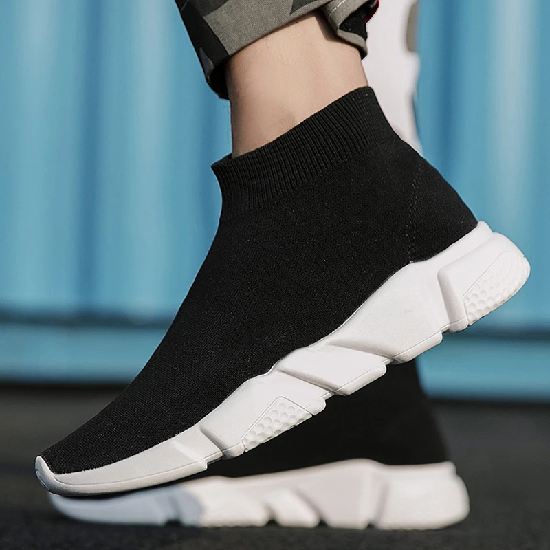 Женская обувь из эластичной ткани Женские носки на плоской подошве Дышащие