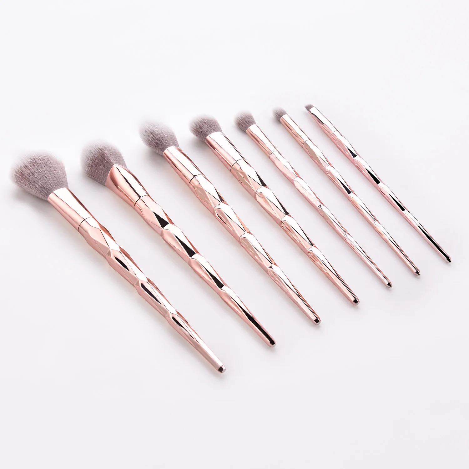 Профессиональные 10 шт. кисти для макияжа с алмазной ручкой, набор для нанесения основы, растушевки румян, затенения лица, косметические кисти, набор для макияжа, 5 цветов