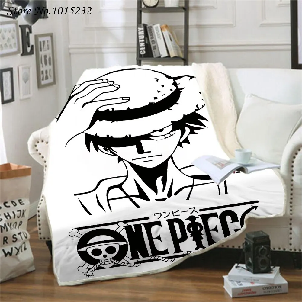 

Popular Anime 3D Printed Fleece Blanket for Beds Thick Quilt Fashion Bedspread Sherpa Throw Blanket Adults Kids 04