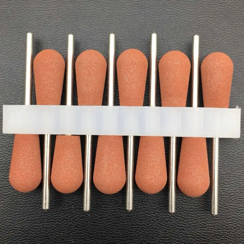 

10*17mm 10pc/set Rubber Silicon Nail Drills Big Head Bit Nail Buffer Mills for Manicure Pedicure Cuticle Clean Tools