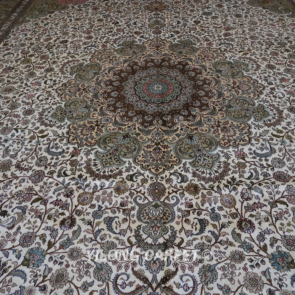 Yilong 14 'x 20' Большой Классический турецкий стиль ручной вязки шелковые