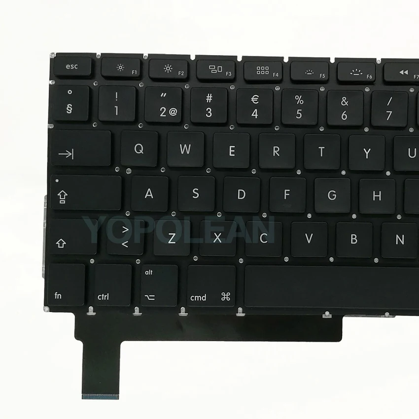 Новая шведская конструкция для Macbook Pro Unibody 15 дюймов A1286 сменная клавиатура с