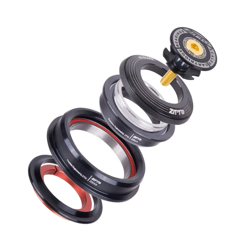 2022 MTB Road Bike ZS44/ZS56 External Cone Tube Tapered Heads Cone Straight Dual Purpose Bowl Set Bicycle Headset Bearing Set
