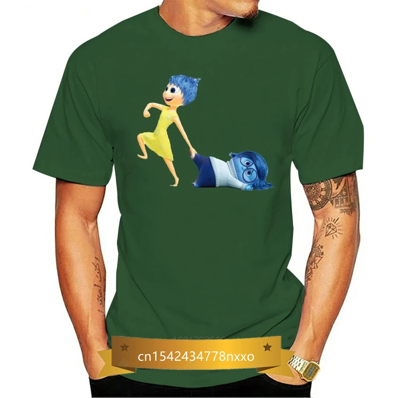 

T-shirts for men design t-neck inside out joy sadness print funny t-shirt novelty women's tshirt