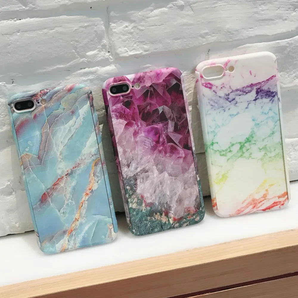 LAPOPNUT Marble Matte PC Hard Back Cover Cases for Iphone 11 Pro Max Xs X 8 7 Plus 6 6s 5 5s SE Tempered Glass Mobile Phone Bags |