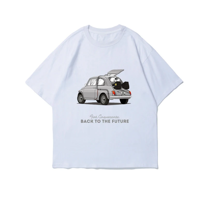 

Retro Classic Car Car Print Whort Sleeve 2021 New Fashion Summer New Design Cotton Male Tee Shirt Design T Shirt