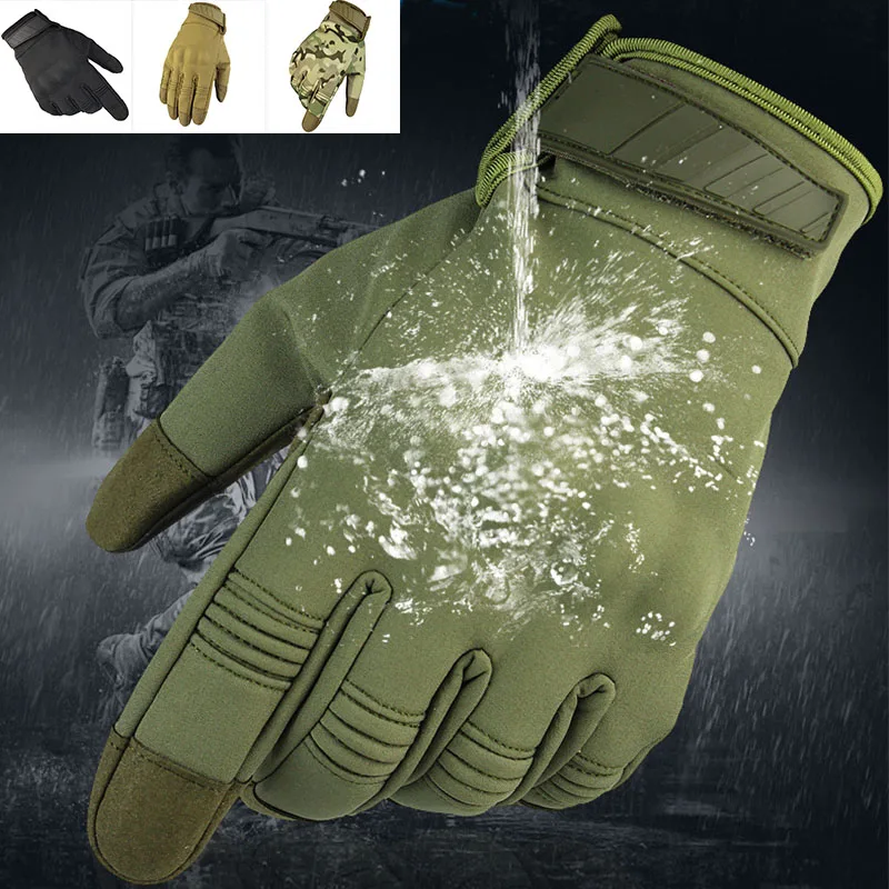 Новинка 2020 мужские зимние камуфляжные охотничьи перчатки тактические