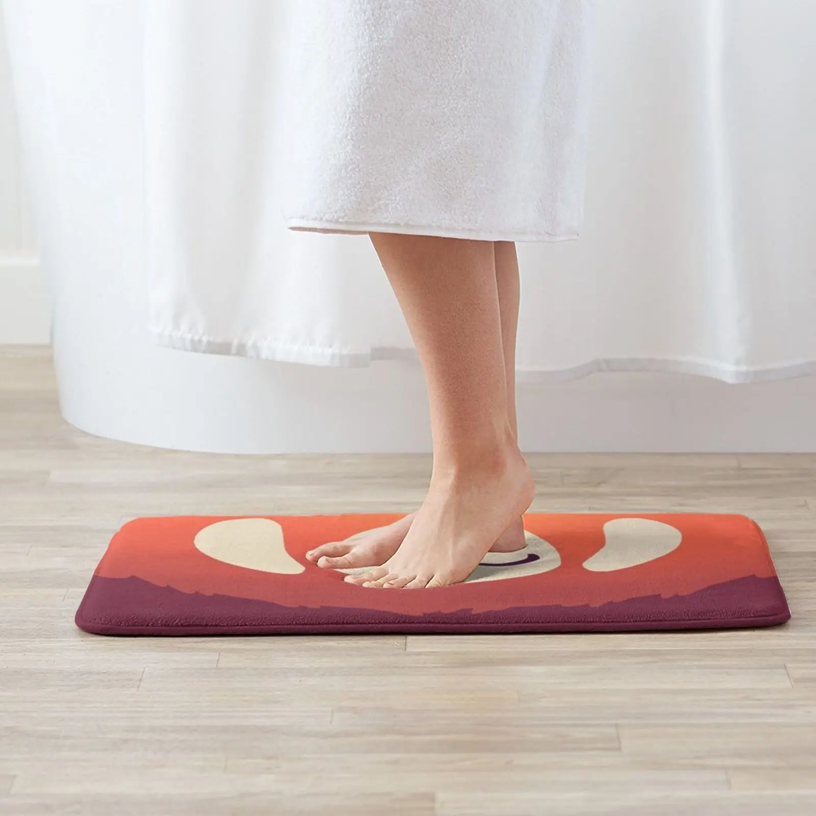 Маска коврик с красной пандой Противоскользящий для входной двери в спальню