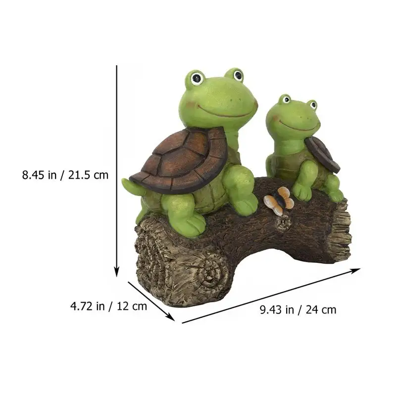 

1pc Fashion Creative Practical Resin Lamp Turtle Solar Light for Home Decoration