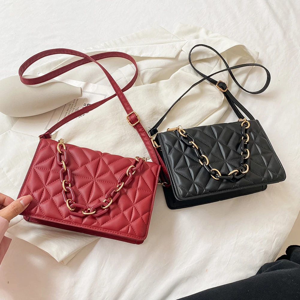 

Простые Женские однотонные сумки через плечо, маленькие женские сумки-конверты из искусственной кожи с жемчугом