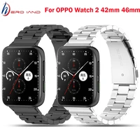 stainless steel watchband for oppo watch 2 46mm 42mm smartwatch metal replacement strap wriststrap accessories bracelet belt new