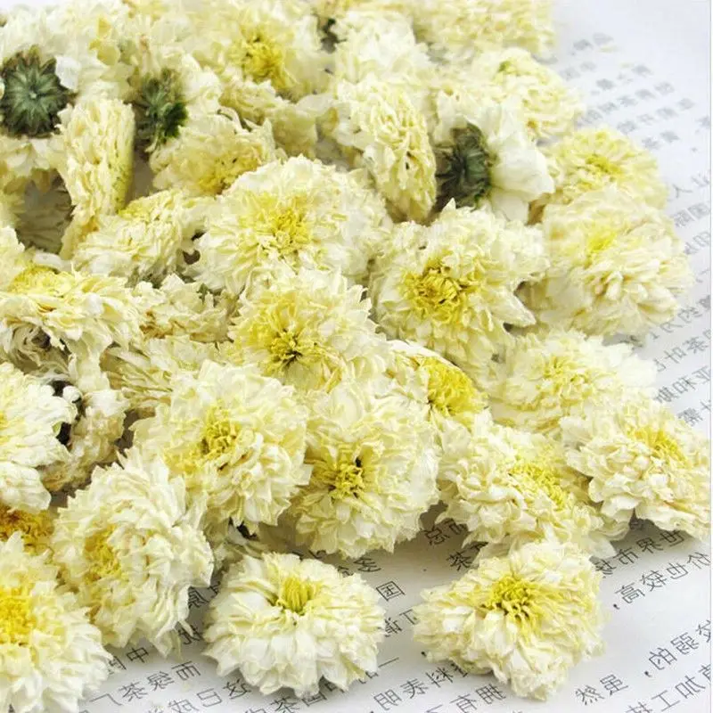 

2022 Premium Organic HuangShan White Chrysanthemum Flower GongJu Clearing Away Heat and Toxic Materia