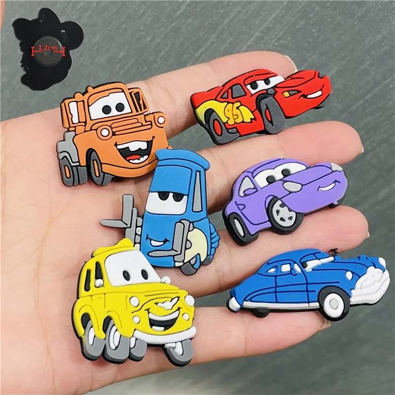 

6PCS PVC Colourful Cartoon Transportation Fridge Magnetic Sticker Cute Bus Cart Refrigerator Magnets Children Toy Photo Wall